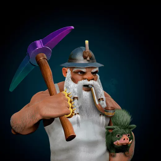 A Dwarf miner